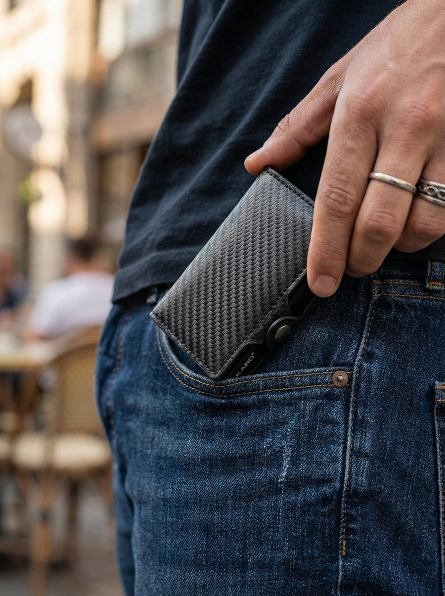 Billetera KARD Slim Carbon Black